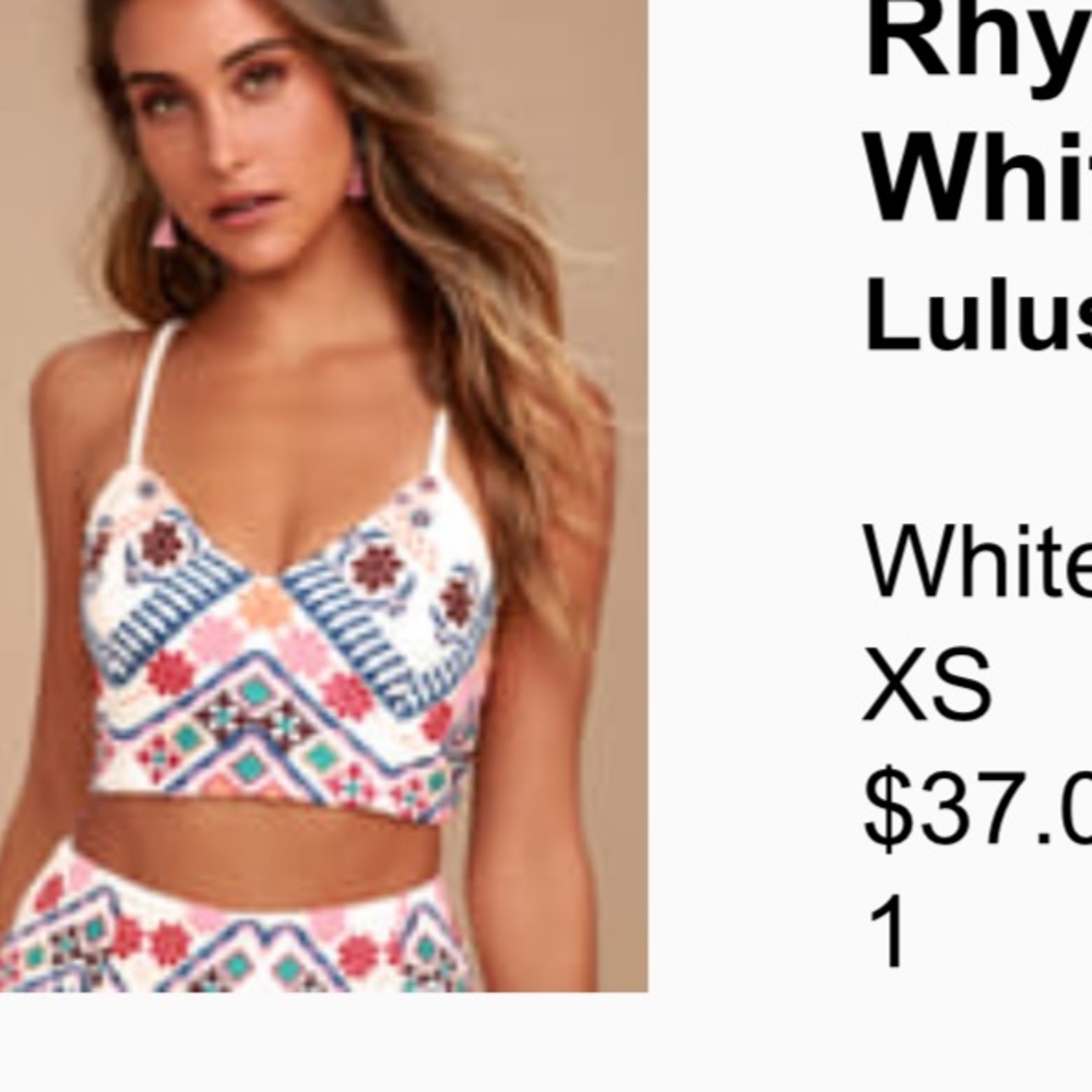 Two piece tank top and short set